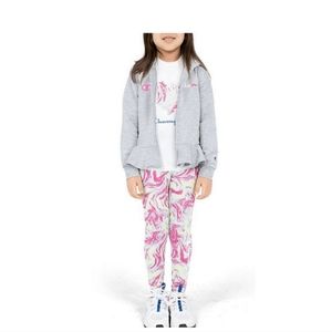 Champion Girl's Heavyweight 3 Piece Tee, Hoodie & Legging Set